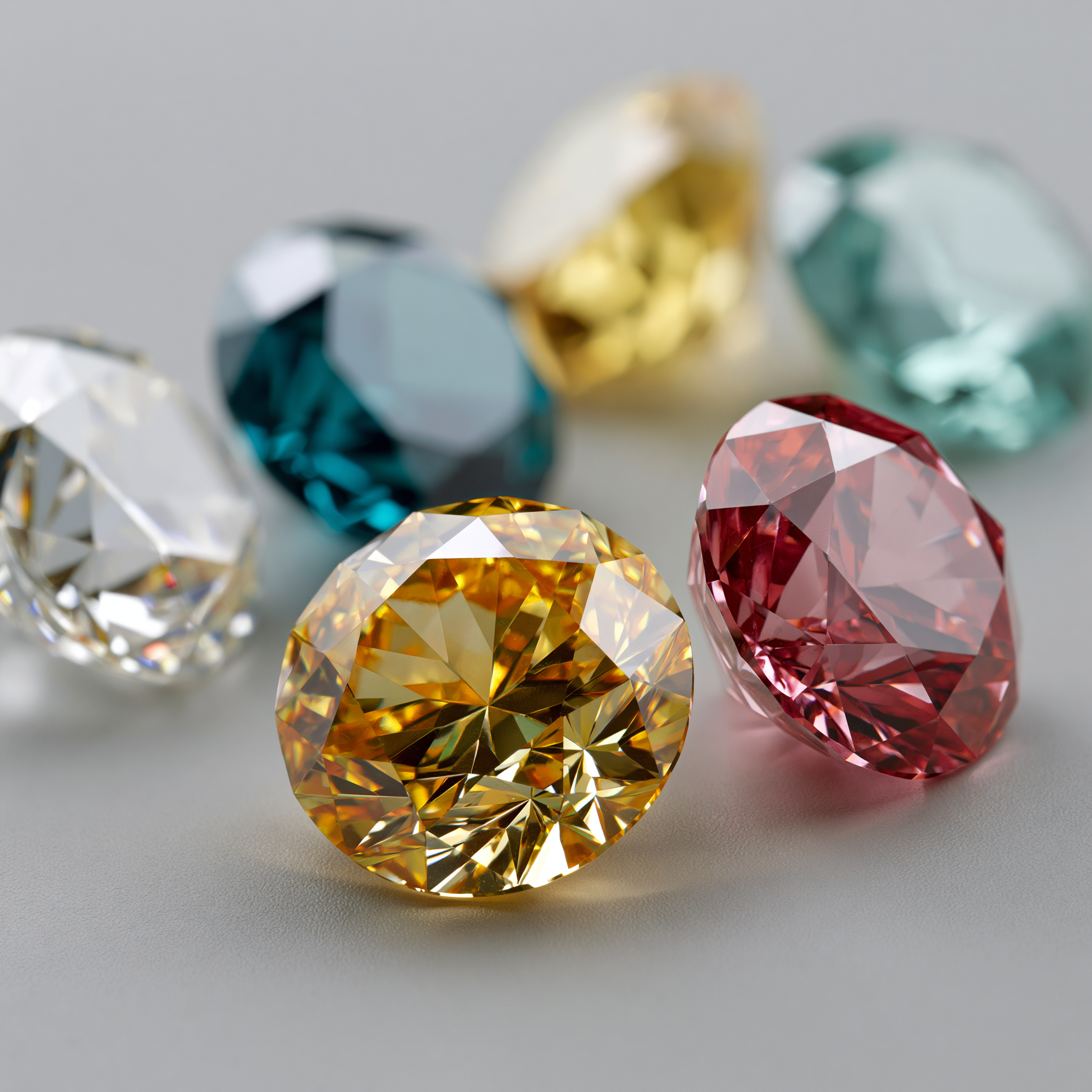 Fancy color lab-grown diamonds
